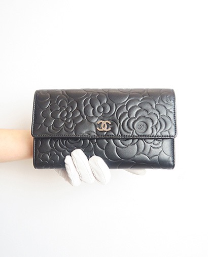 Chanel Camellia Travel Wallet XL, front view